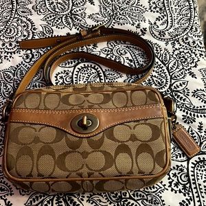 Coach Classic Monogram Crossbody with a turn lock!